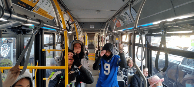 #7 going downtown this morning