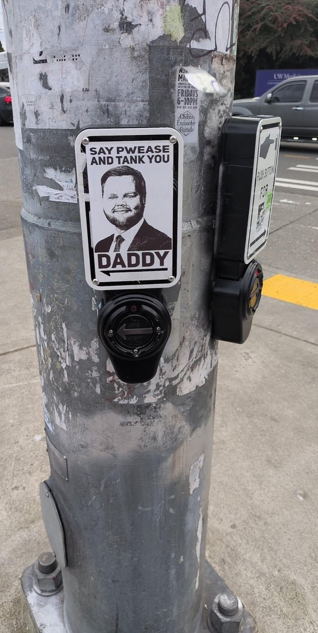 Found this posted outside of UW Station today 🤣