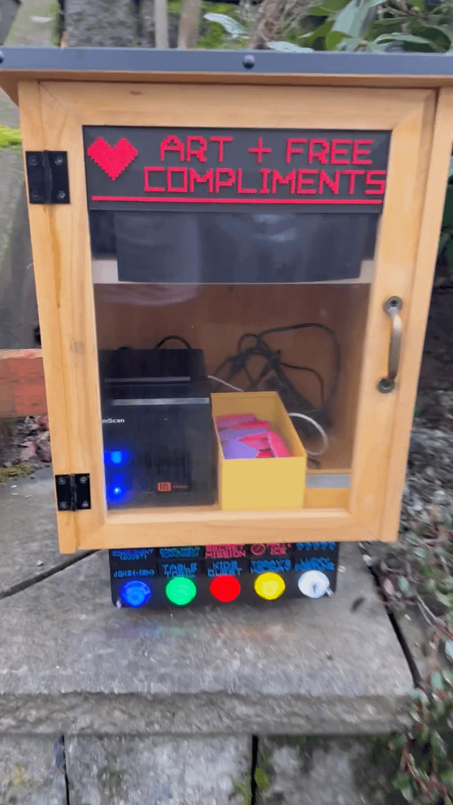 I made a little joy machine and put it on my street