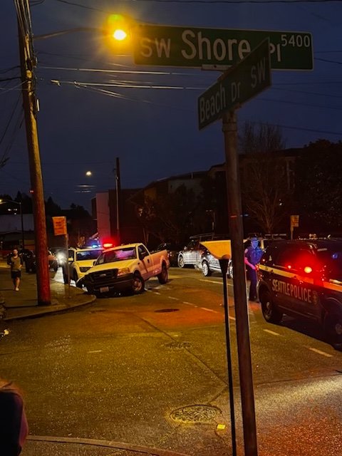 UPDATE: Police searching for driver after Beach Drive crash