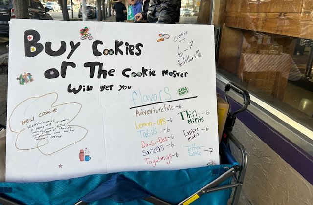 Girl Scout Cookie time! Meet some West Seattle sellers on Day 1