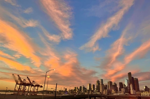 Tonight’s sunset was beautiful