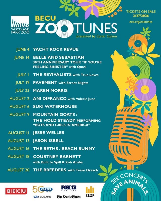 2026 Woodland Park ZooTunes Lineup Announced