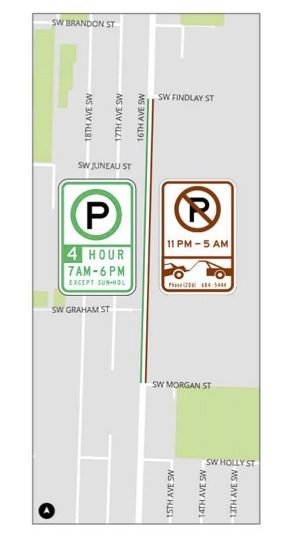 FOLLOWUP: See SDOT’s proposal for parking limits on 16th SW by South Seattle College