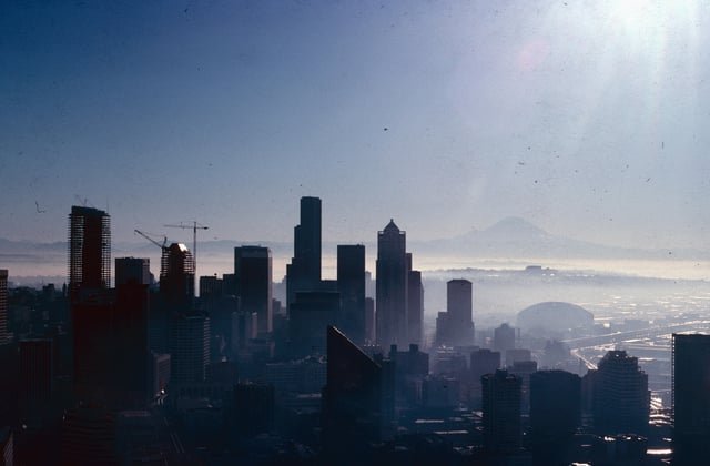 The mountain is out, Seattle 1988