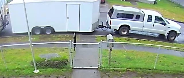 Truck and trailer stolen