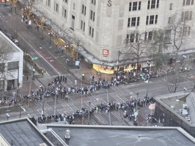Folks already lining up on 4th