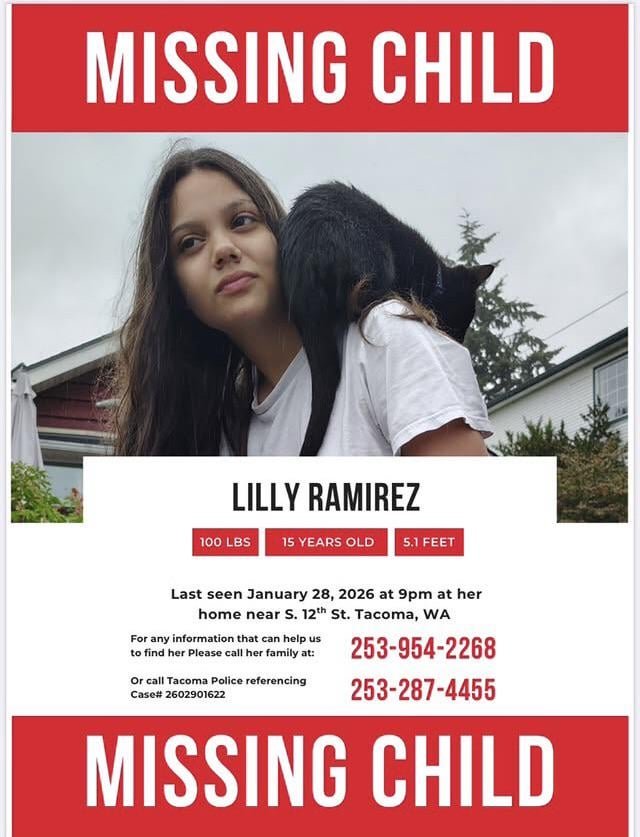 Missing 15yo last seen Jan 28