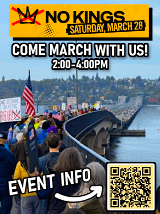 (No Kings Event) March with us across the Lacey V. Murrow bridge!