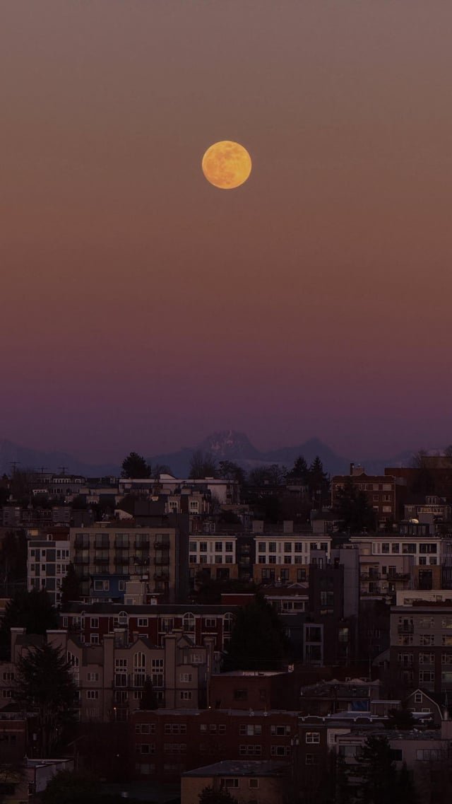 Worm Moon over Capitol Hill