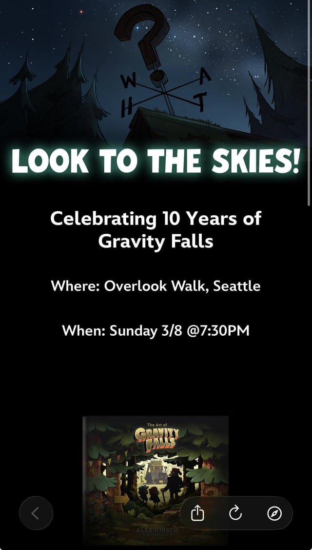 Cool event in Seattle from Gravity Falls