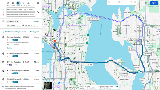 Full 2 Line schedules are up on Google Maps!