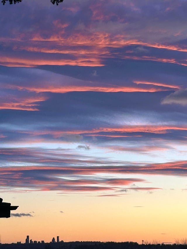 “Clouds come floating into my life, no longer to carry rain or usher storm, but to add color to my sunset sky.” — Rabindranath Tagore