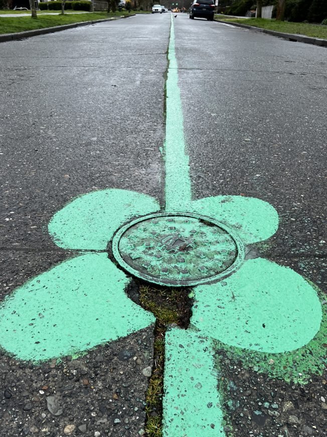 The North Admiral green stripe, St. Patrick’s Day festivities ahead, and what else is up for your West Seattle Tuesday