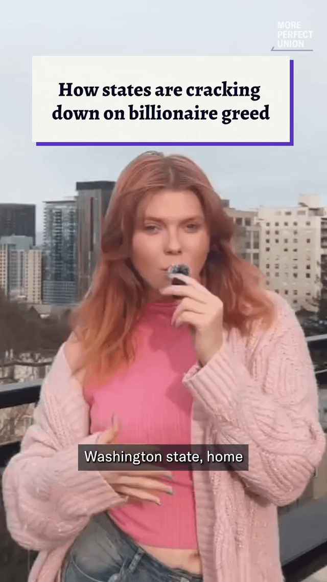 Washington State just passed a bill to tax the super-rich, for the first time ever. The top .5% will have to pay a state income tax, raising up to $4 billion every year. That money will pay for school lunches, expand a tax credit for low-income families, and fund services.