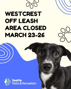 West Seattle’s only dog park to (mostly) close for four days next week