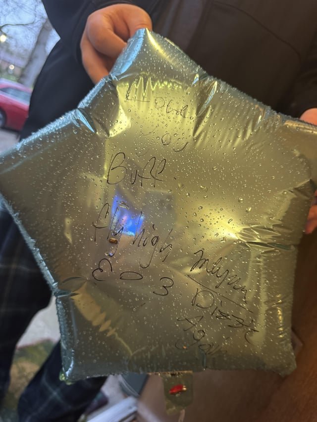 If you let this balloon go… buff didn’t fly high. Got stuck in a tree