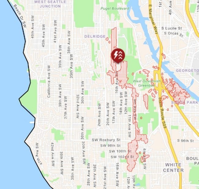 UPDATE: 2,000+-customer power outage after tree limb falls on wire along Highland Park Way hill
