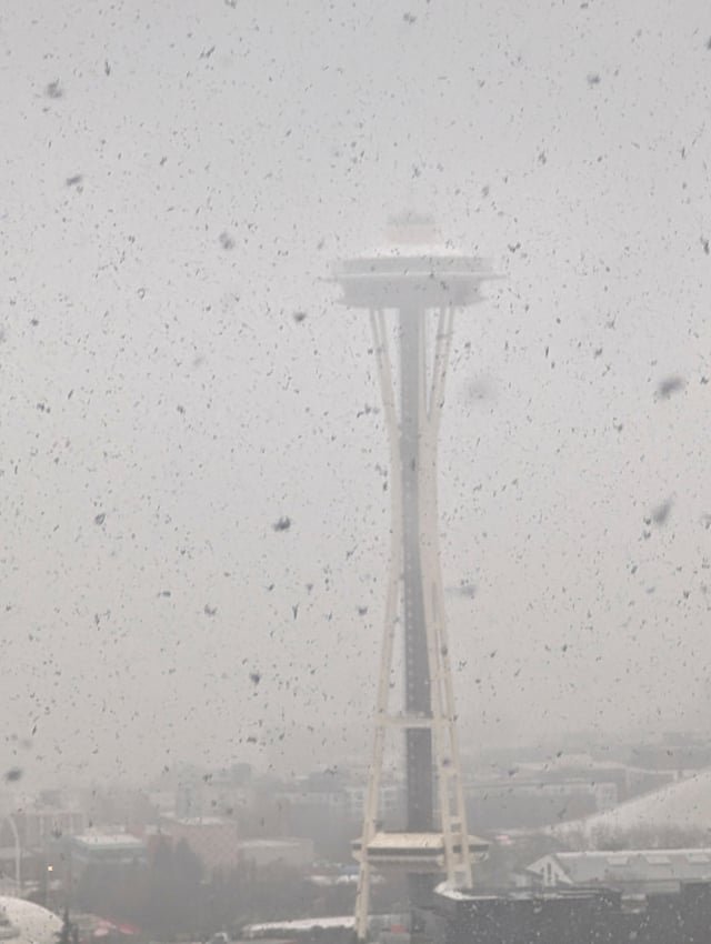Space Needle in the Snow