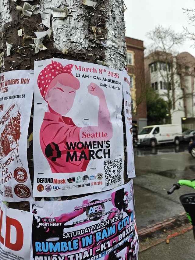 As seen in Capitol Hill. This Sunday, Rally and March!