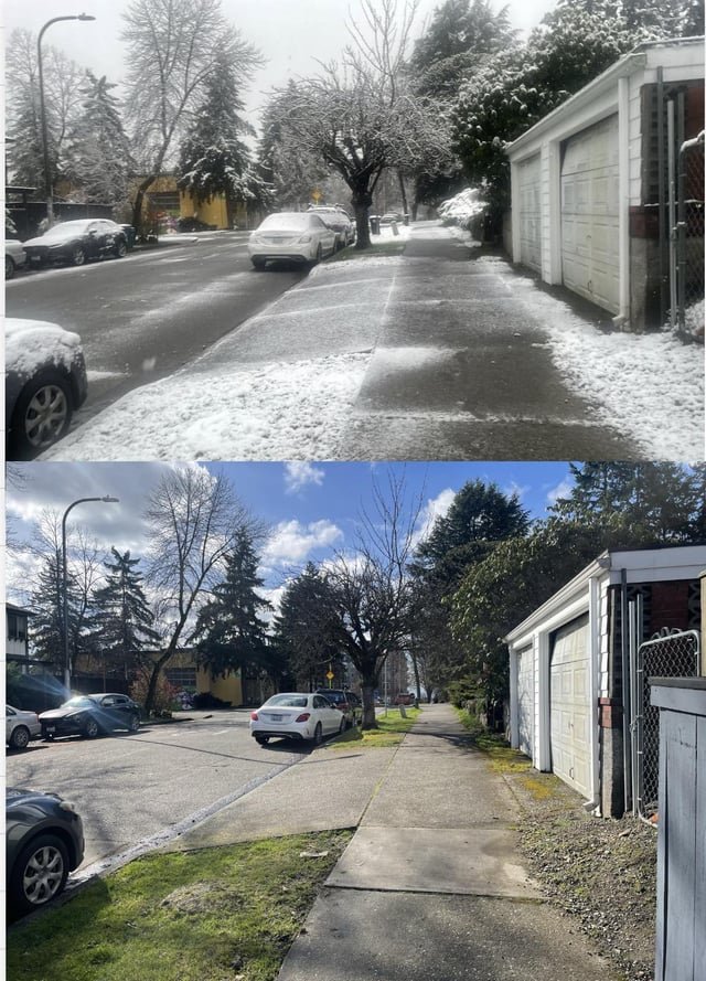Forgot to share this, same spot 24 hours apart