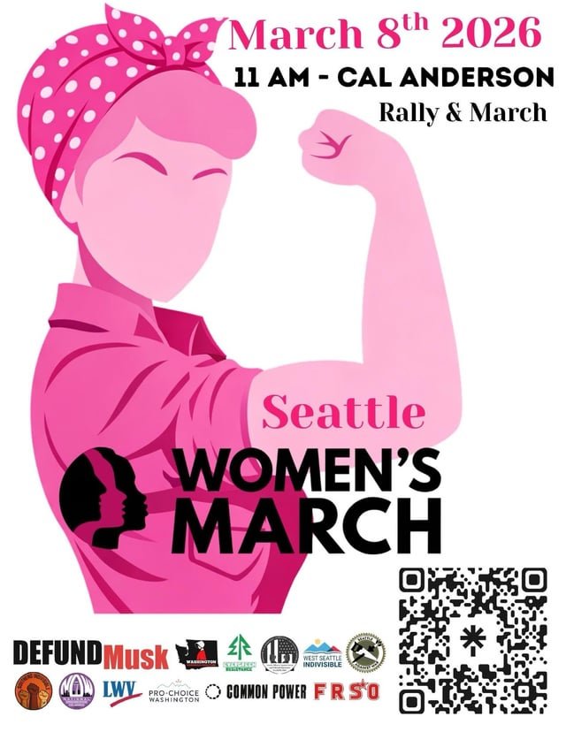 March at Cal Anderson for International Women’s Day – Sunday March 8th