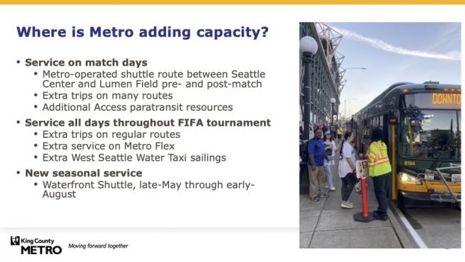 West Seattle Water Taxi will get extra service during World Cup, council committee told. Also: Finally, the Super Bowl parade WSWT stats