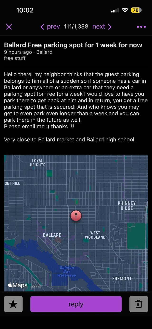 Gotta love some neighborly drama on Craigslist