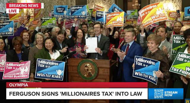 Millionaire Tax Signed into Law – A historic day no doubt