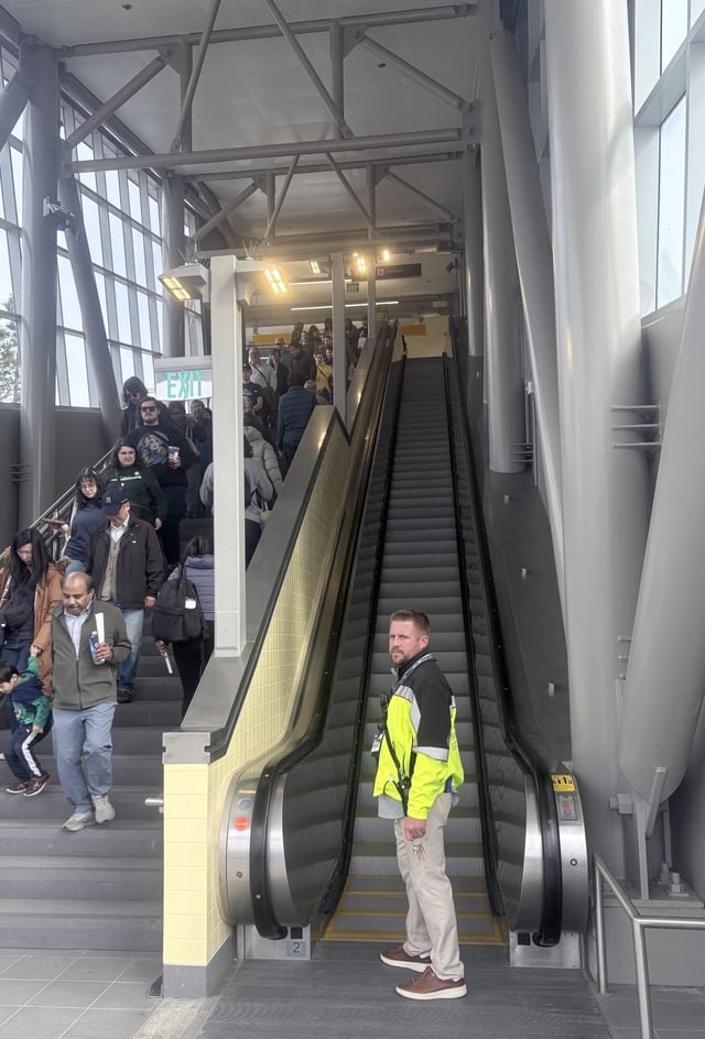 LOL, escalator at Judkins Park is already down