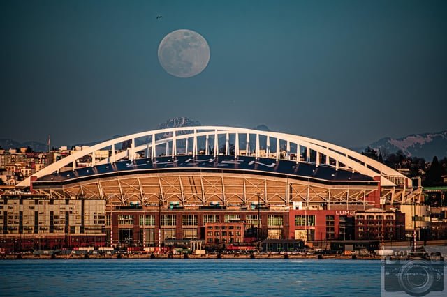 Tonight’s Full Worm Moonrise over Lumen Field
