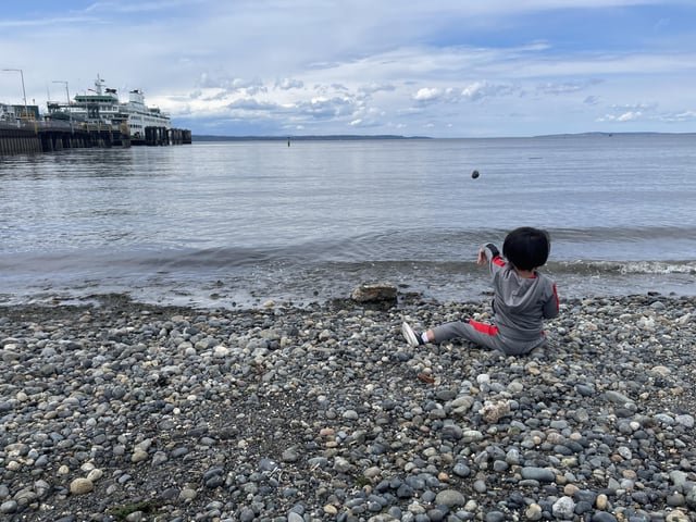 Looking for rocky beaches for my autistic son to quietly sit and toss rocks into the water