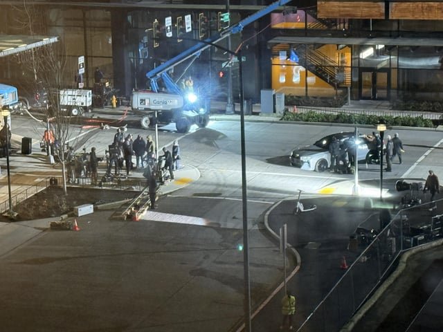 Filming downtown