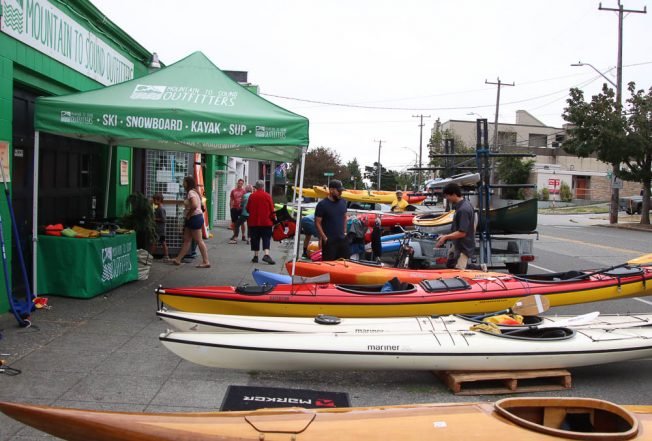 BIZNOTE: Mountain to Sound Outfitters hosting Ski/Boat Swap on Saturday. Last call for sellers!