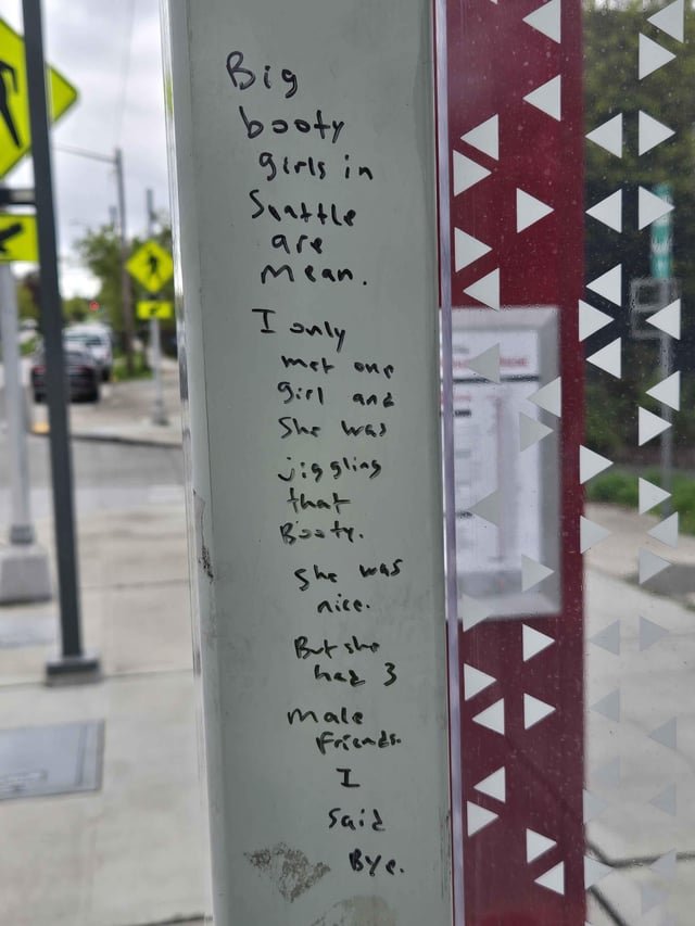 Big booty Seattle girls, why are you so mean and have male friends?