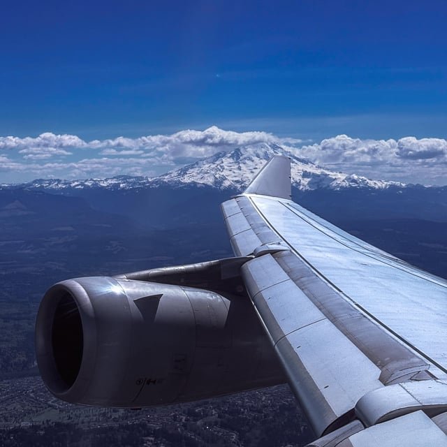 Airplane View approaching SeaTac