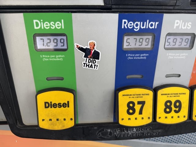 Diesel for $7.29 today, what are the odds it hits $10 before this is over?