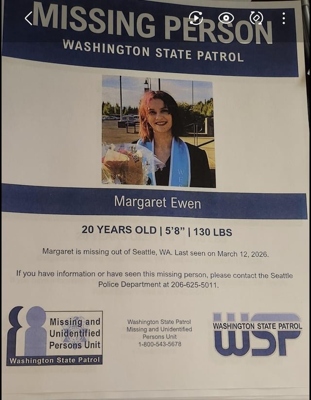 Missing Person, 20 yo Female