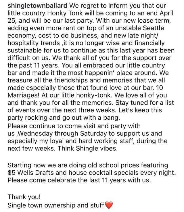 Shingletown closing