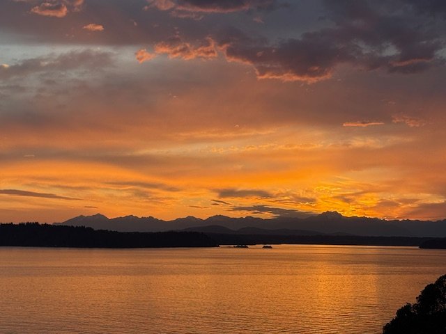 WEST SEATTLE SUNSET: In case you didn’t have a view of this …