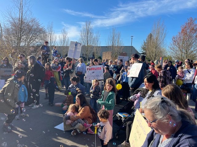 VIDEO: ‘Parenting is real work,’ declare protesters trying to save co-op preschool program