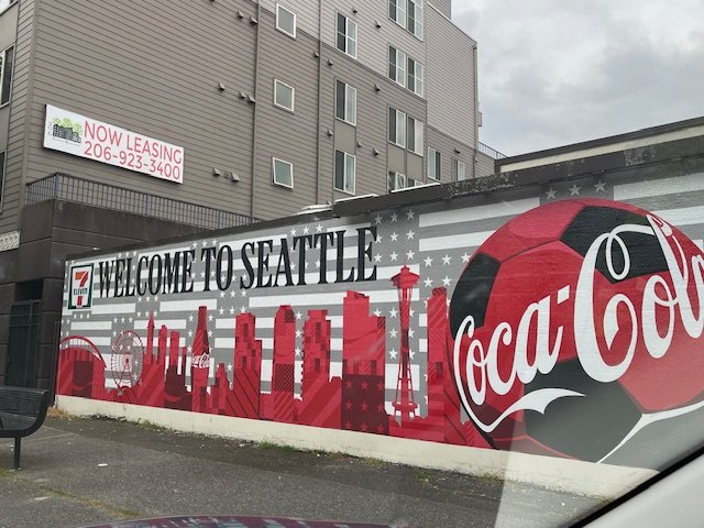 WEST SEATTLE ART: Pre-World Cup mural