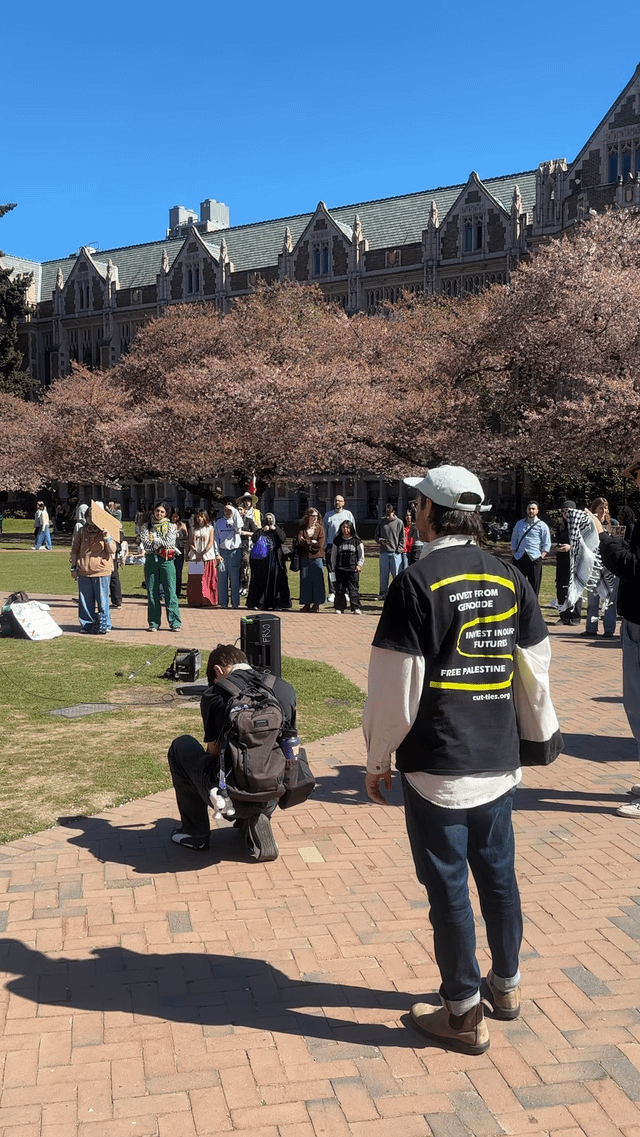 UW Students for Democratic Society hosting rally on the quad against Iran attack