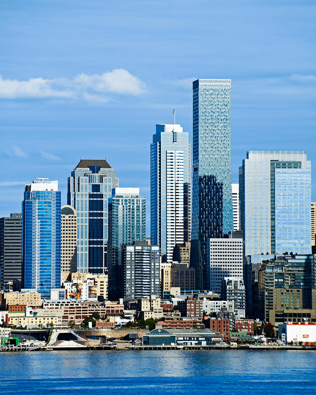 Downtown, from the Puget Sound