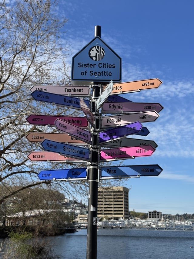 New addition to SLU, had no idea Seattle had these many sister cities, found this to be very cool!