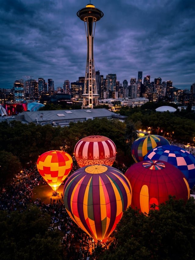 Last year 15k people showed up… the hot air balloons are coming back to glow beneath the Space Needle June 21st. It’s going to be amazing, and it’s free.