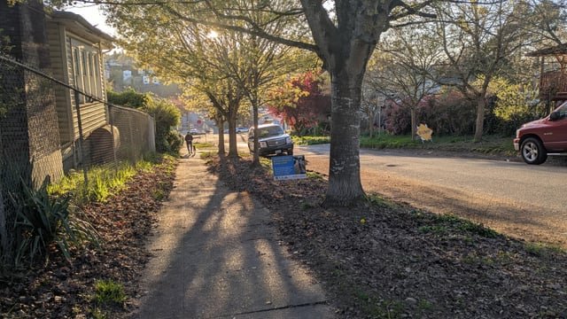 Columbia City at sunset