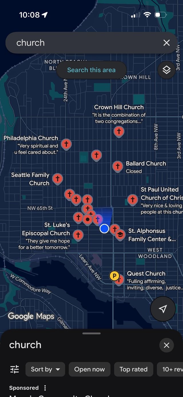 Why are there so may churches in Ballard?