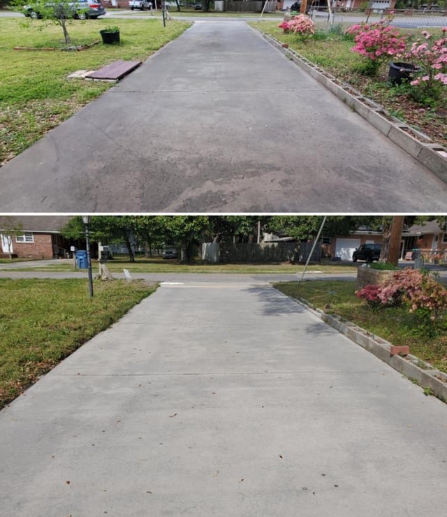 I want to pressure wash your driveway.