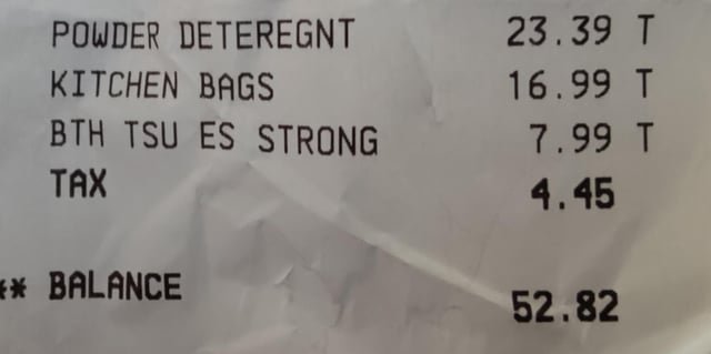 Washington needs “essentials” stamps, not just food stamps. $52 for trash bags, toilet paper, and laundry soap at a not-fancy grocery store. Our low-income budget cannot afford that.